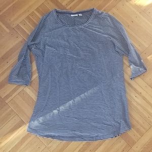 Navy and white striped L. L.Bean tunic. Size M